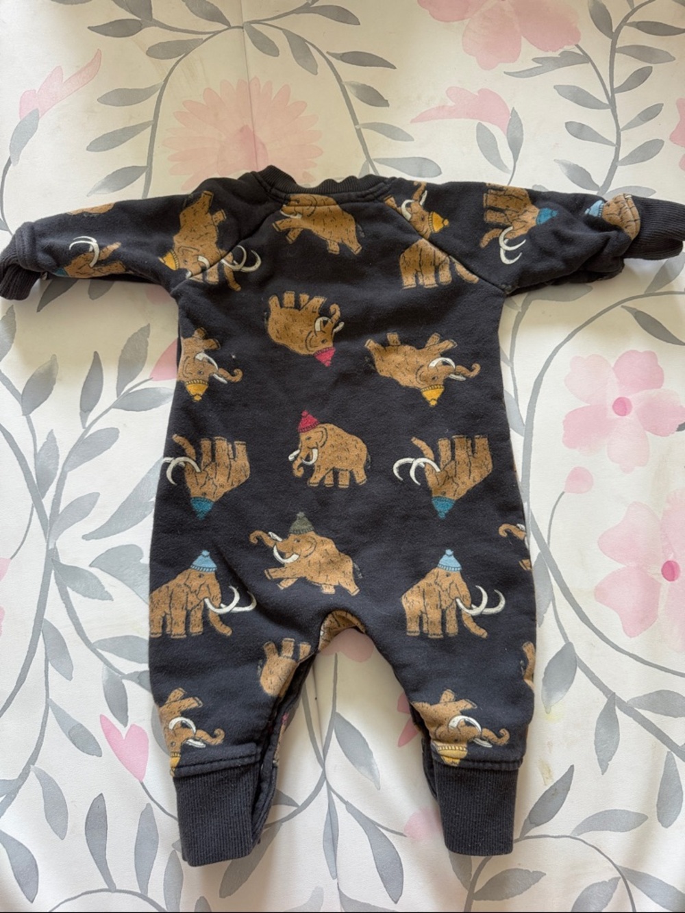 HANNA ANDERSSON Baby One-Piece with Playful Mammoth Print - Picture 4 of 4